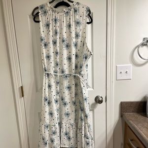 Lane Bryant high/low sleeveless floral dress